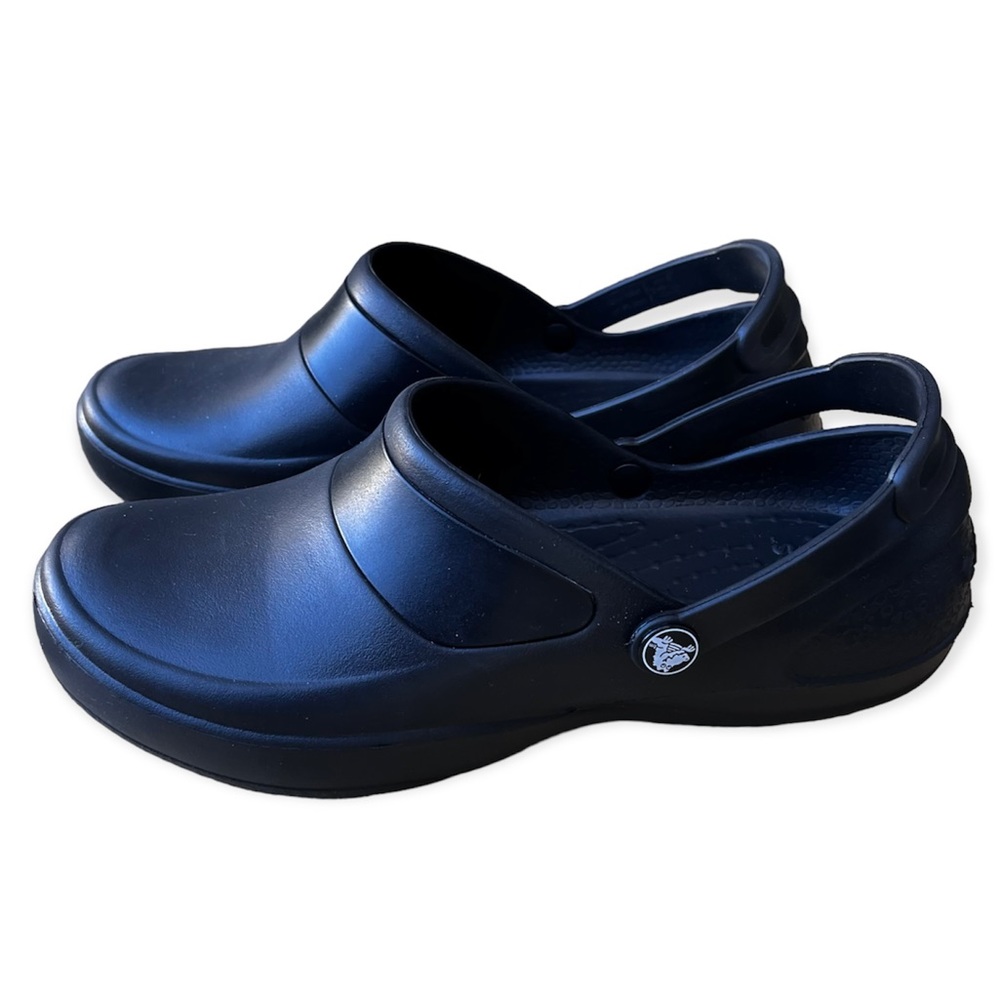 CROCS Black Mercy Slip Resistant Work Clog Sz 7